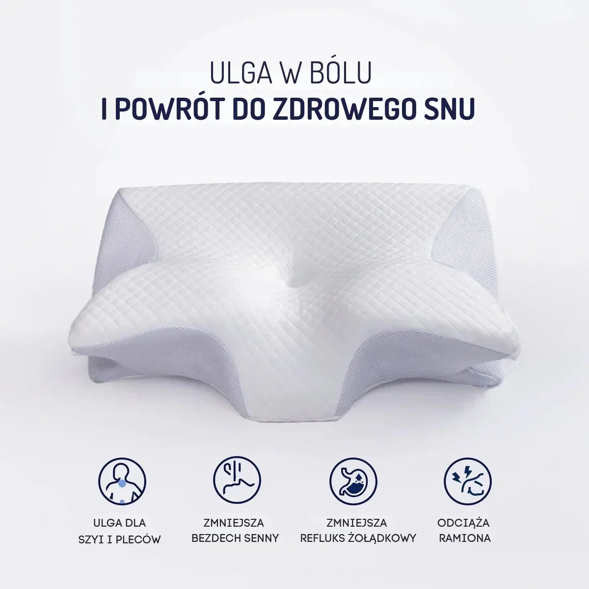 OrtoRest™ - Poduszka ergonomiczna z pianką z pamięcią kształtu