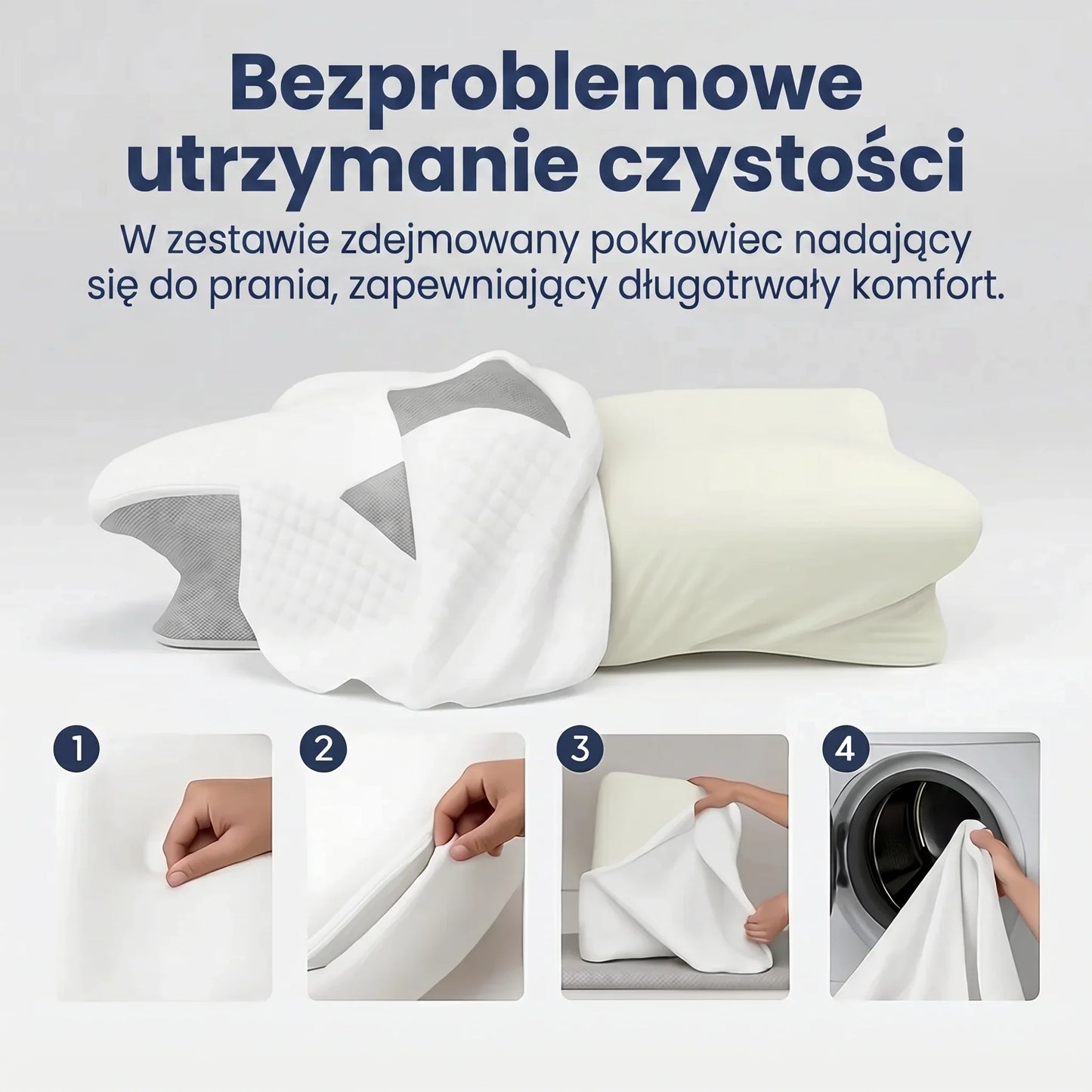 OrtoRest™ - Poduszka ergonomiczna z pianką z pamięcią kształtu