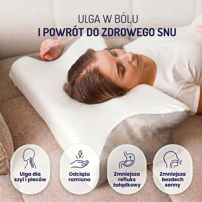 OrtoRest™ - Poduszka ergonomiczna z pianką z pamięcią kształtu