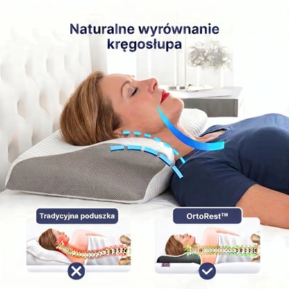 OrtoRest™ - Poduszka ergonomiczna z pianką z pamięcią kształtu